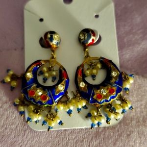 Pierced Two Sided Earrings